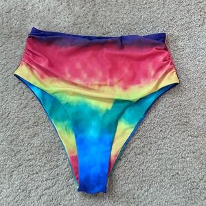 Zaful Tye Dye Bathing Suit Bottom